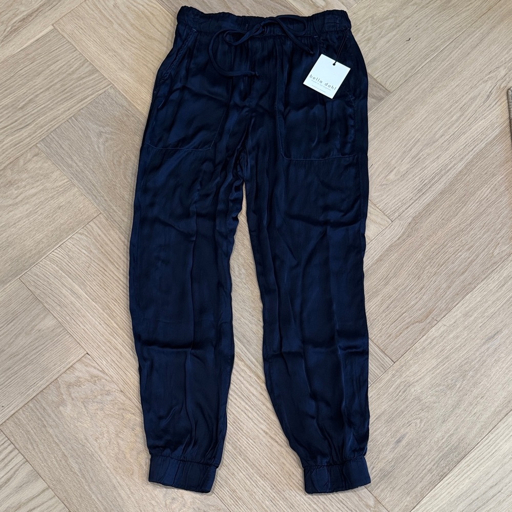 Bella Dahl Navy Silky Joggers